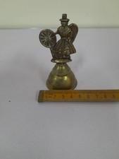 Vintage Brass Bell Welsh Lady Woman