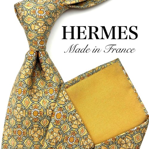 Hermes tie yellow - hermes,