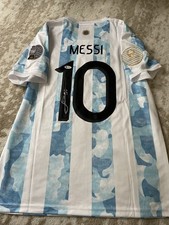 Beckett Hologram Lionel Messi hand signed Copa America 2021 shirt Argentina