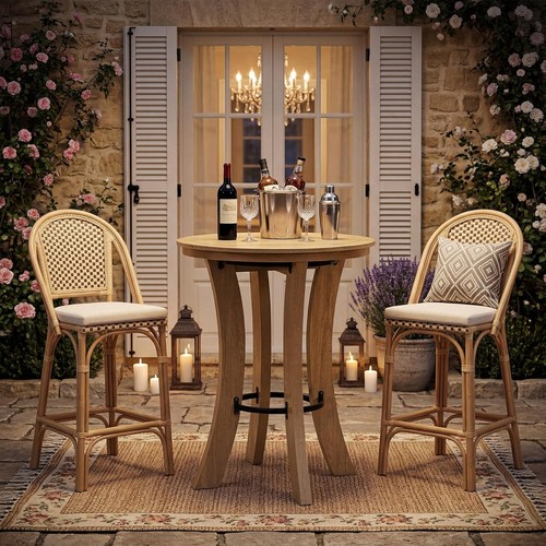 Modern round bar table 4 - table,, 39.4"
