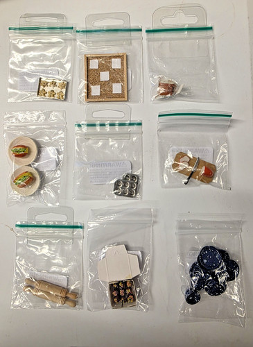 Dolls house scale - dolls, kitchen