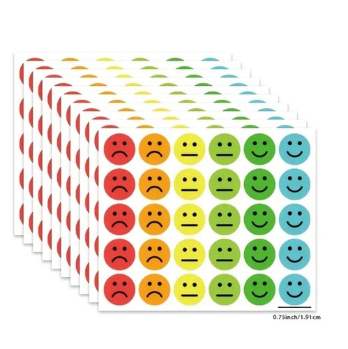 300 smiley face stickers - smiley, 10