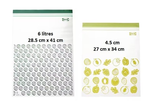 Ikea double zip - lock, /