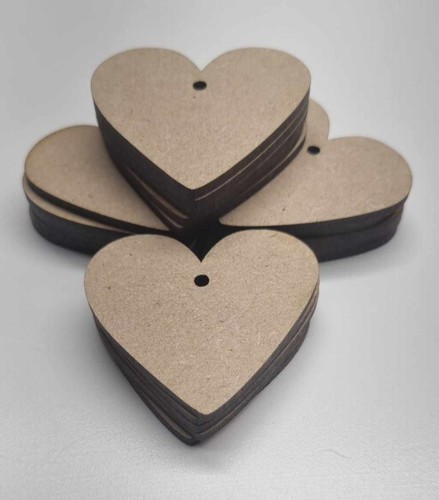 Wood shape hearts decoration - wood,
