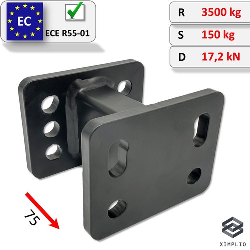 Towbar extension 75mm - towbar,