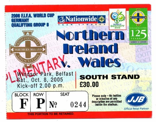 Ticket northern ireland - northern,