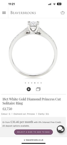 18ct white gold beaverbrooks