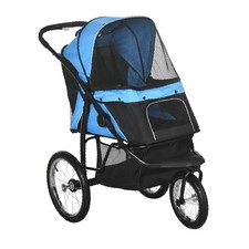 Foldable pet stroller blue - pet,