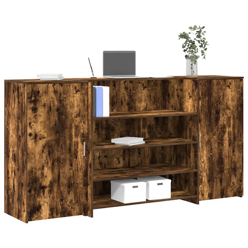 Walplus smoked oak reception - smoked,