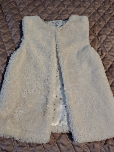 Girls faux fur gilet - girls,