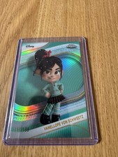 2025 Topps Chrome Disney Vanellope Von Schweetz Aqua Refractor /199