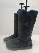 UGG Women's Navy Suede Leather