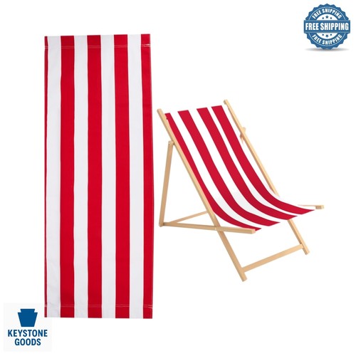 Red white striped beach - &,