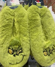 Dr Seuss The Grinch Fluffy Slipper Socks Sizes UK 2-8
