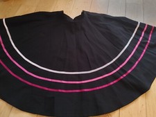 Girls Ribbon Ballet Character Skirt Ballerina Long Maxi Swing Skirt Dance Wear