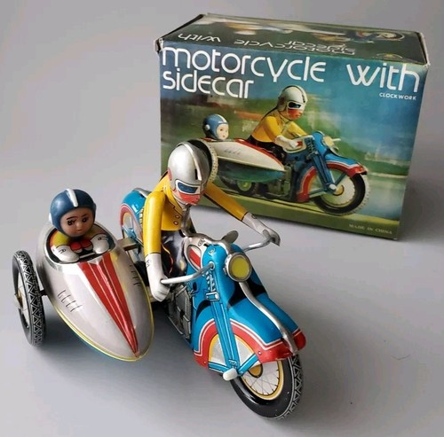 Sidecar tin lithograph wind - tin,