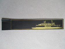 Leather BOOKMARK P & O Ferries Ferry  BLACK
