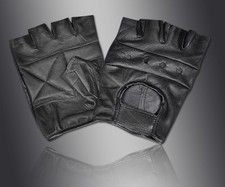 BRAND NEW WEIGHT LIFTING PADDED LEATHER GLOVES FOR TRAINING CYCLING GYM