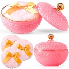 4 Pcs Pink Large Body Powder