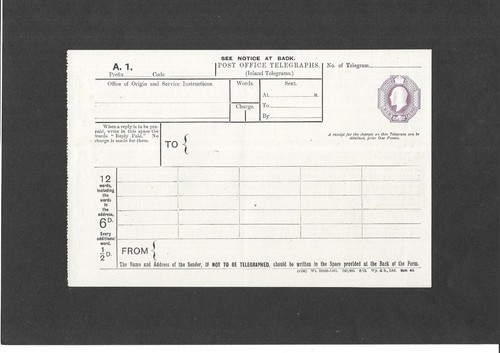 Postal stationery 1912 - gb,