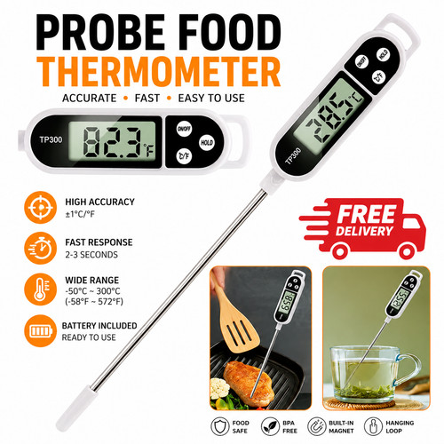 Meat food thermometer digital - meat,