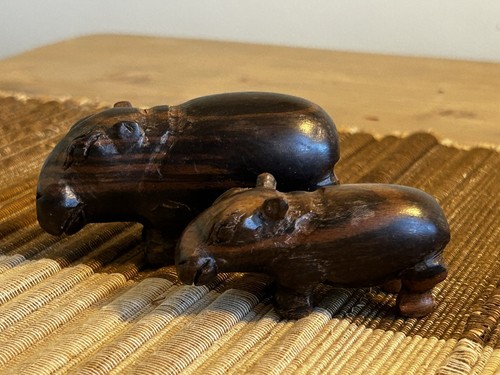 Vintage mcm pair - mcm, carved