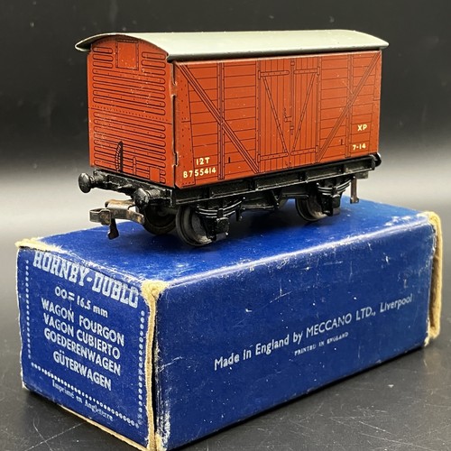 1950s hornby dublo goods van - 1950s,