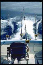 589020 Big Game Fishing Charter Boat Off Kona Coast A4 Photo Print