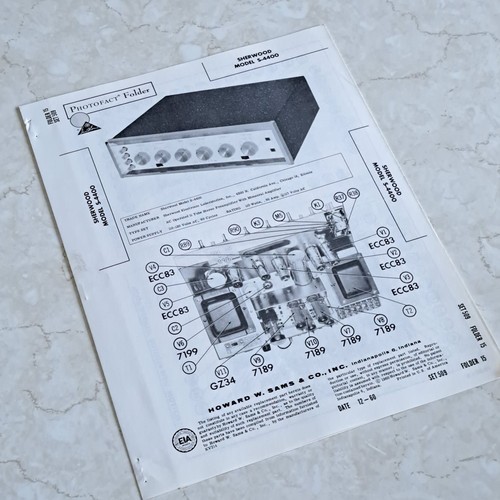 Sherwood 4400 manual - s-4400, stereo