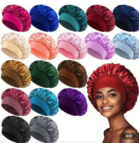 Satin bonnet hat cap - hat,