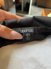 Boohoo Black Halterneck Open