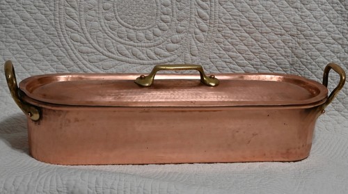French copper vintage fish - french,