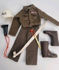 Vintage Action Man Military Police US M.P Part Uniform Brown Boots Palitoy 