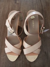 River Island Light Orange Platform Wedge Shoes UK 6 / EU 39, Brand New .