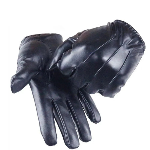 Men leather police top - leather,