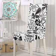 Polyester Print Elastic Chair
