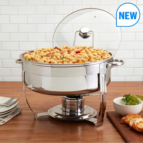 Stainless steel round chafing - steel,
