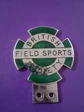 British Field Sports Society Car Badge