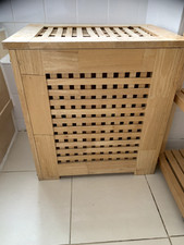 IKEA HOL SOLID WOOD SIDE TABLE