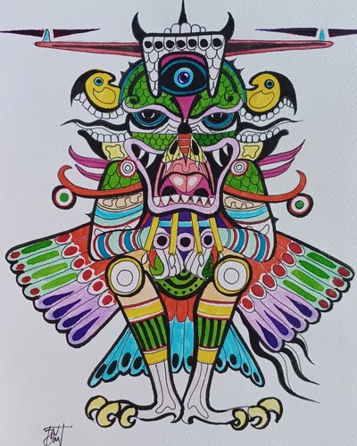 Original watercolour ink - &,