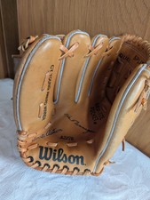 Vintage Wilson A2276 Mike Flanagan LHT Baseball Glove 10" Tan Leather right h
