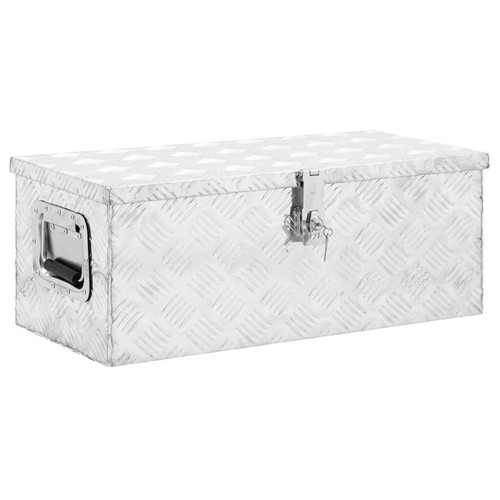 Aluminium side locker - aluminium, lockable