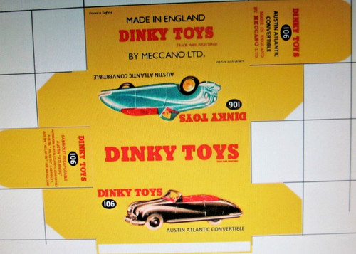 Repro replica box for dinky - repro,