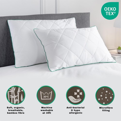 Quilted bamboo pillow - quilted,