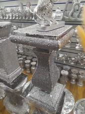 Silver Mirrored Side Table