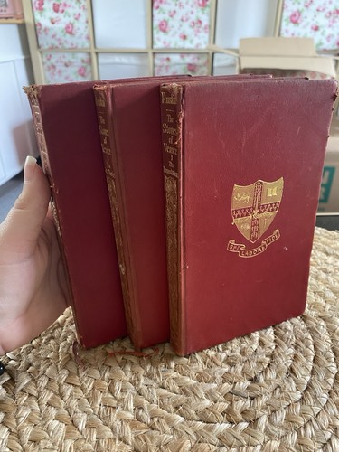 Set leather bound vintage - 3,