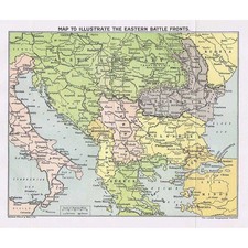 WW1 Folding Map to illustrate