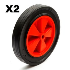 2x 12 Inch Solid Tyre Industrial Trolley Dolly Cart Sack Drum Truck 8" Wheel Rim