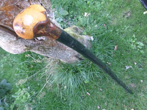 Blackthorn knob walking stick - blackthorn,