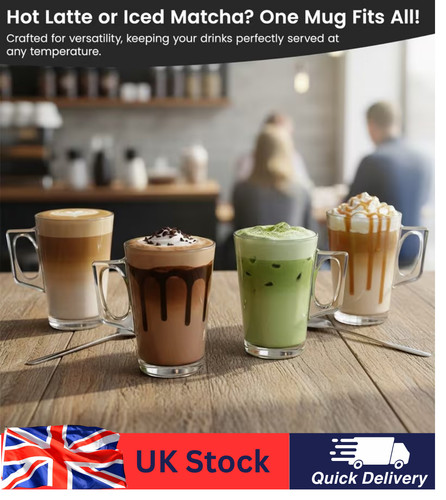 Latte coffee glasses - 6x,